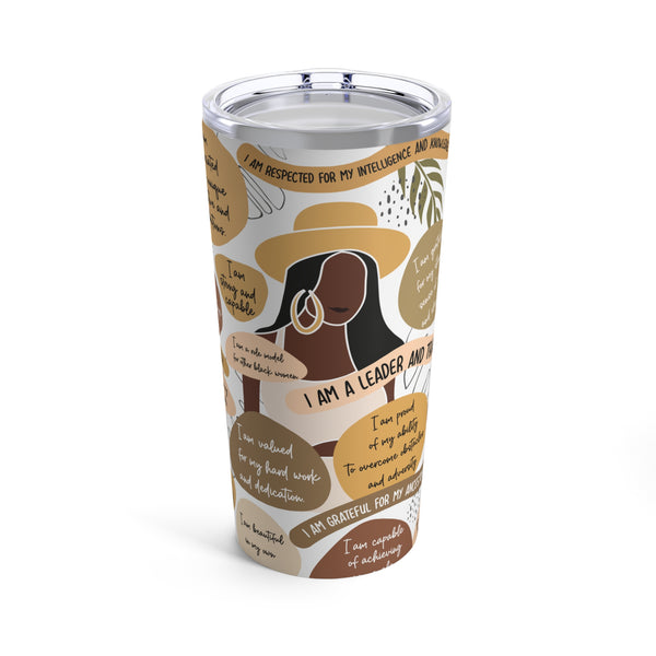 Black Girl Affirmation Tumbler 20oz