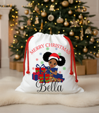 Personalized Merry Christmas Gift Sack for Girls