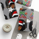Black Girl Afrocentric Christmas Gift Wrap