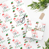 'Santa’s Little Helper' Gift Wrap — Christmas Elf Wrapping Paper Roll